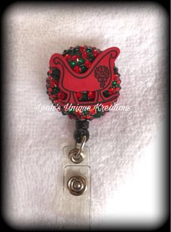 Christmas badge holder