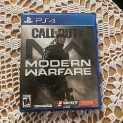 2019 Modern Warfare PS4