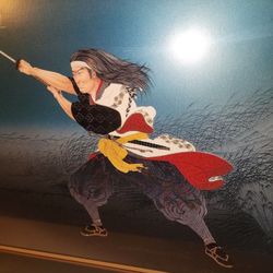 JAPANESE SAMURAI FIGHTER LIMITED EDITION HAND SIGNED LITHOGRAPH 
