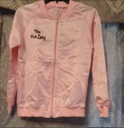 The Pink Lady Satin Zip-Up Jacket