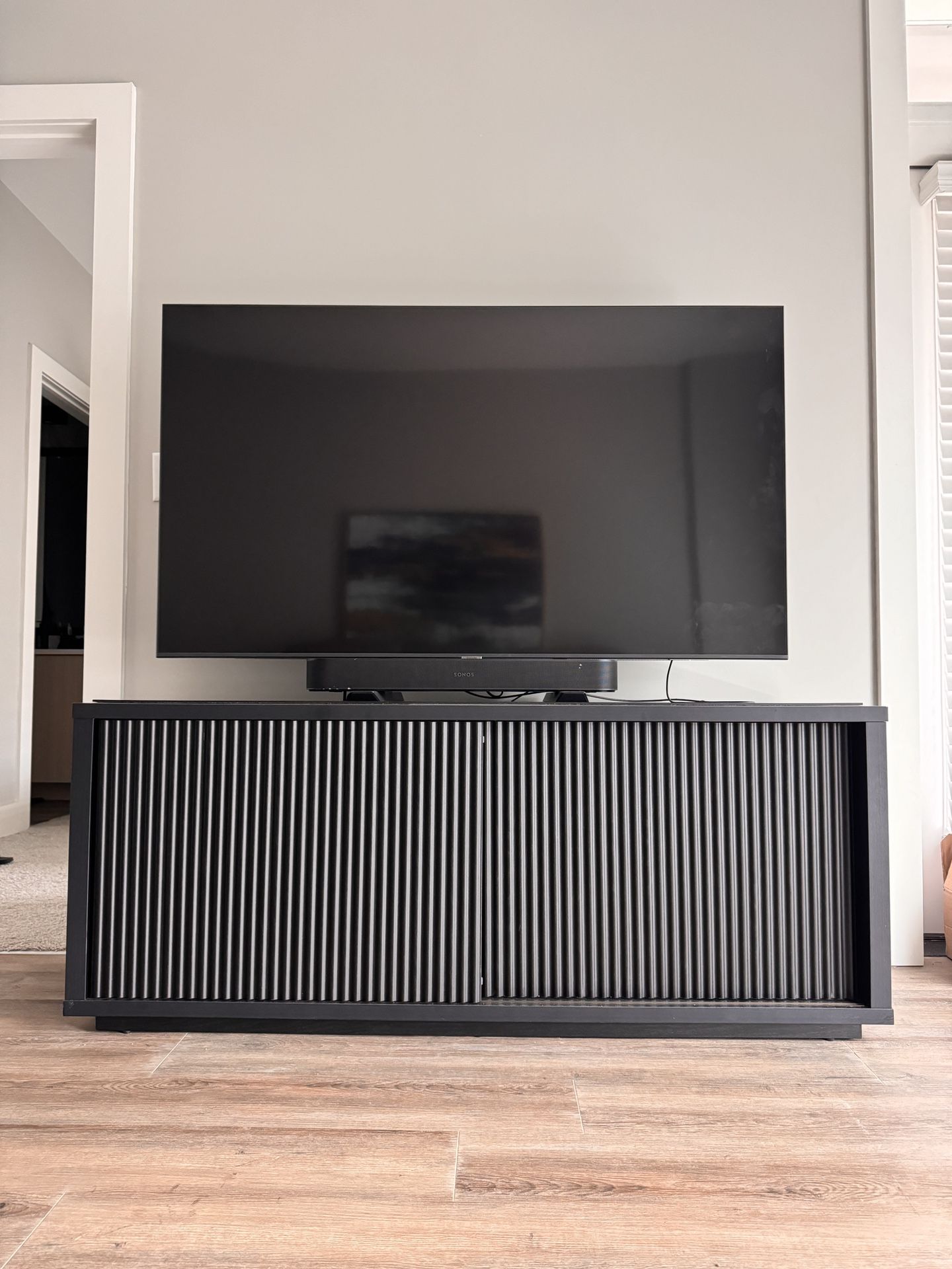 Fluted TV Stand