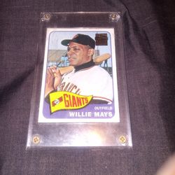 Willie Mays Outfield Baseball Card 1984