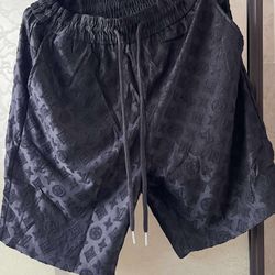 Graphic Jacquard Knitted Shorts