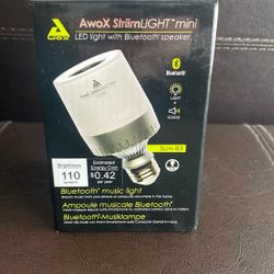 Awox StriimLight Mini LED Light With Bluetooth Speaker SLm-B3
