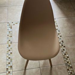 Bucket Seat;  Beige Color Chair