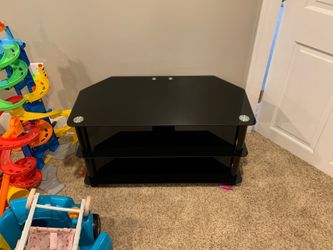 Glass TV stand, pristine condition