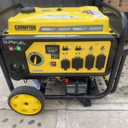 12,000/9,500-Watt Electric Start Dual Fuel Gasoline and Propane Home Backup Portable Generator,