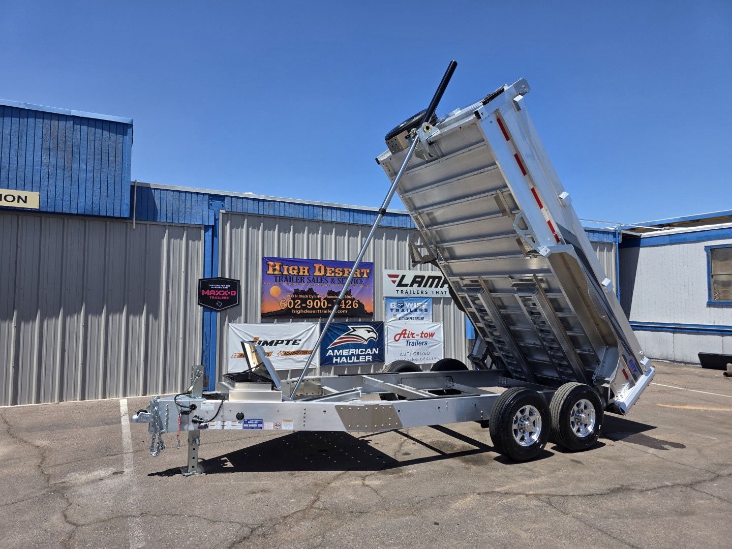 2026 EBY Aluminum Dump Trailer 7x14x2 CB14K 14k GVWR 