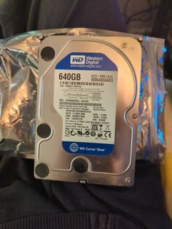Hardly Used Western Digital 640gb Sata Hard drive Hd Wd Caviar Blue
