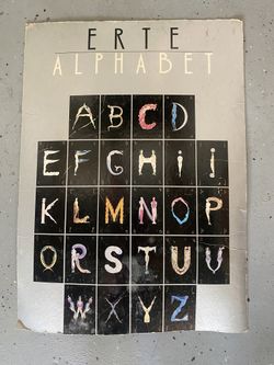 Erte’ Alphabet Poster