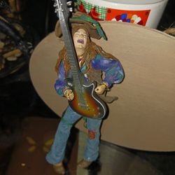 Janis Joplin Figurine Doll Come With Guitar And Hat
