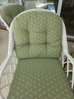 Patio chairs PAIR Braxton Culler Everglade Indoor/ outdoor sunbrella