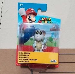 Nintendo Super Mario Dry Bones 2.5 Inch Figure Jakks Pacific Skeleton Koopa NEW!