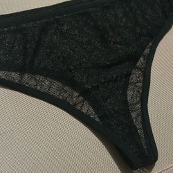 Mesh Lace Black Underwear  See Through Stretchy Cheeky 