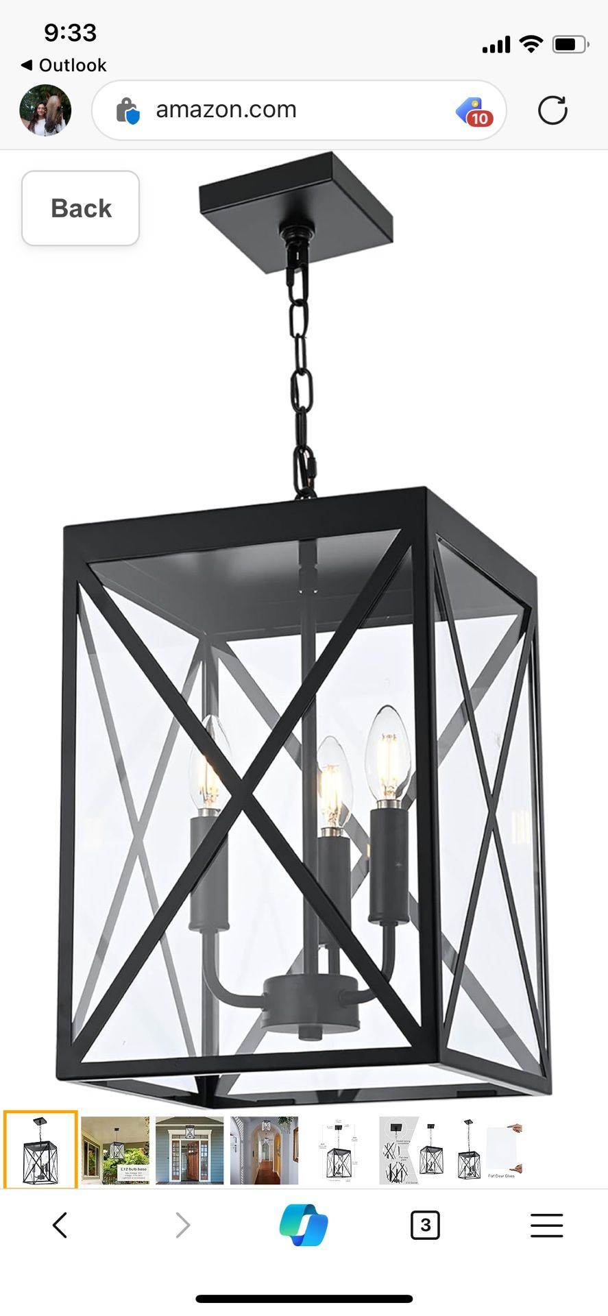 Indoor/Outdoor Chandelier 