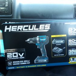 Hercules Brushless 20v Lithium Ion Includes Charger Battery And Gun