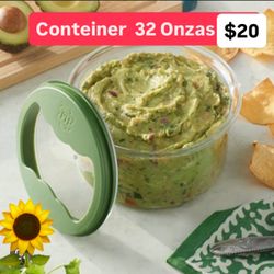 Container 32 Onzas Para Salsas Guarda Comidas Guacamole $20.00 Especial Princess House Ventas Finales 