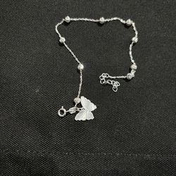 Butterfly Anklet Sterling Silver 925 