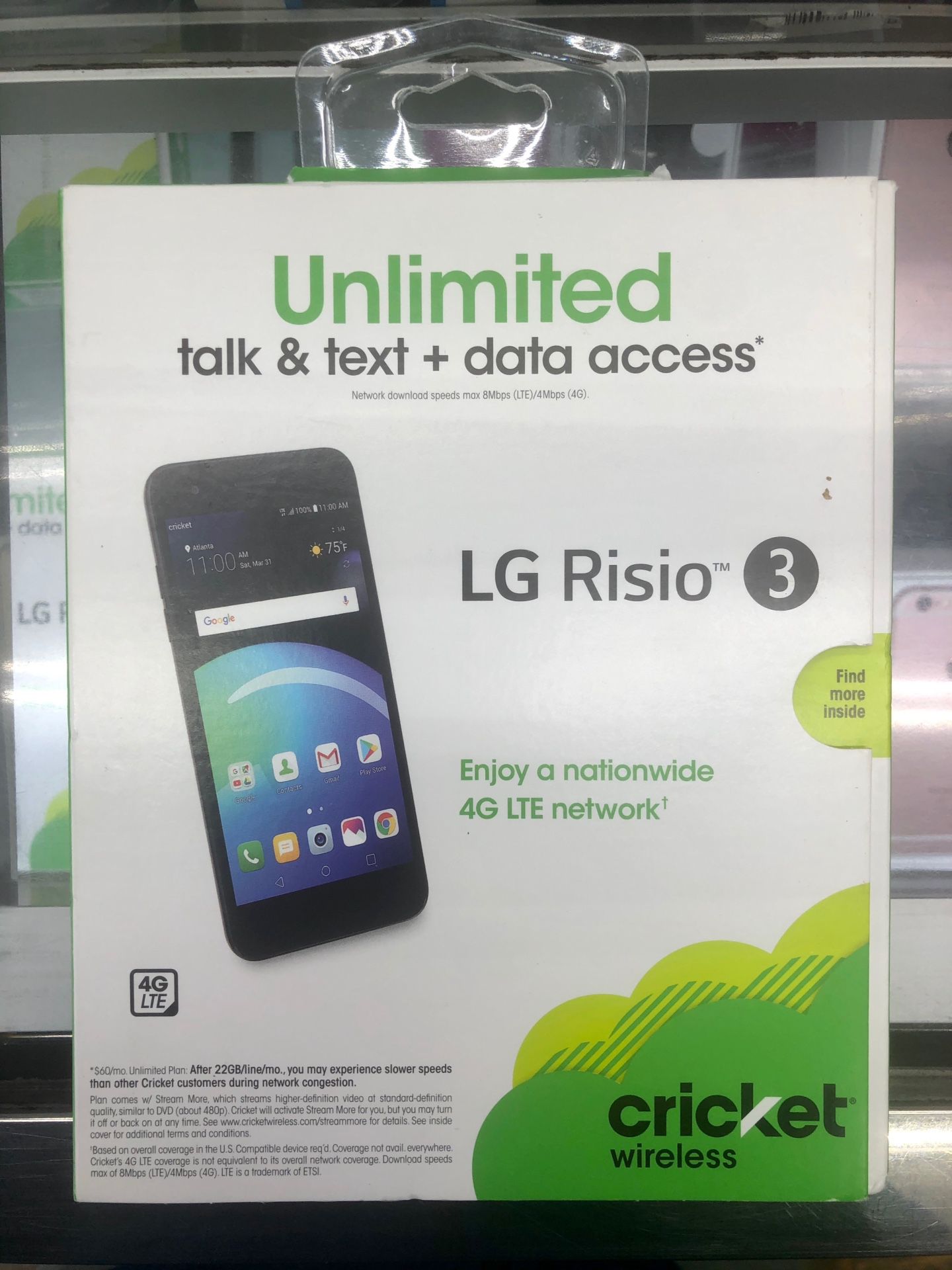 LG Risio 3 4G LTE (FACTORY UNLOCKED) 💥💥 BRAND NEW SEALED!!! 💥💥