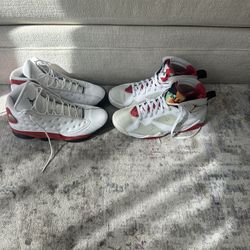 Jordan 13 Cherry - Jordan 7 Hare ( Sz 11) 