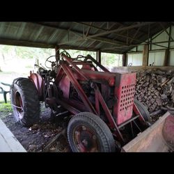 Oliver Tractor Front loader And  Grader Blade