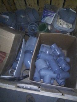 PVC Schedule 80 and cast iron fittings