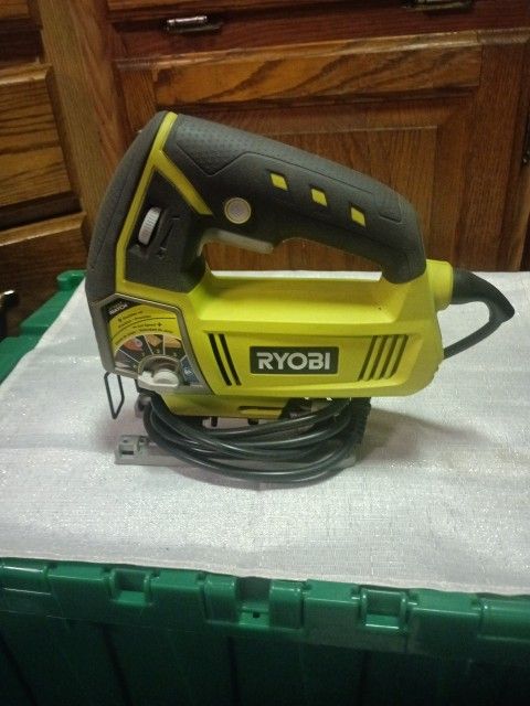 Ryobi 4.8 Amp. Corded Variables Speed Orbital Jig Saw Model # JS48ILG For Sale.