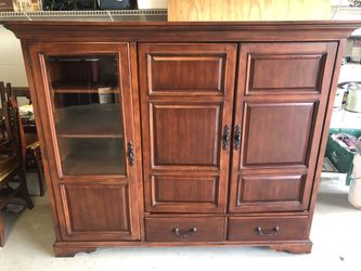 Solid Wood Entertainment Center