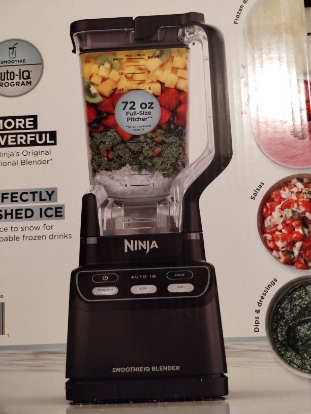 Brand New Ninja Smoothie IQ Blender, 1400 Peak Watts