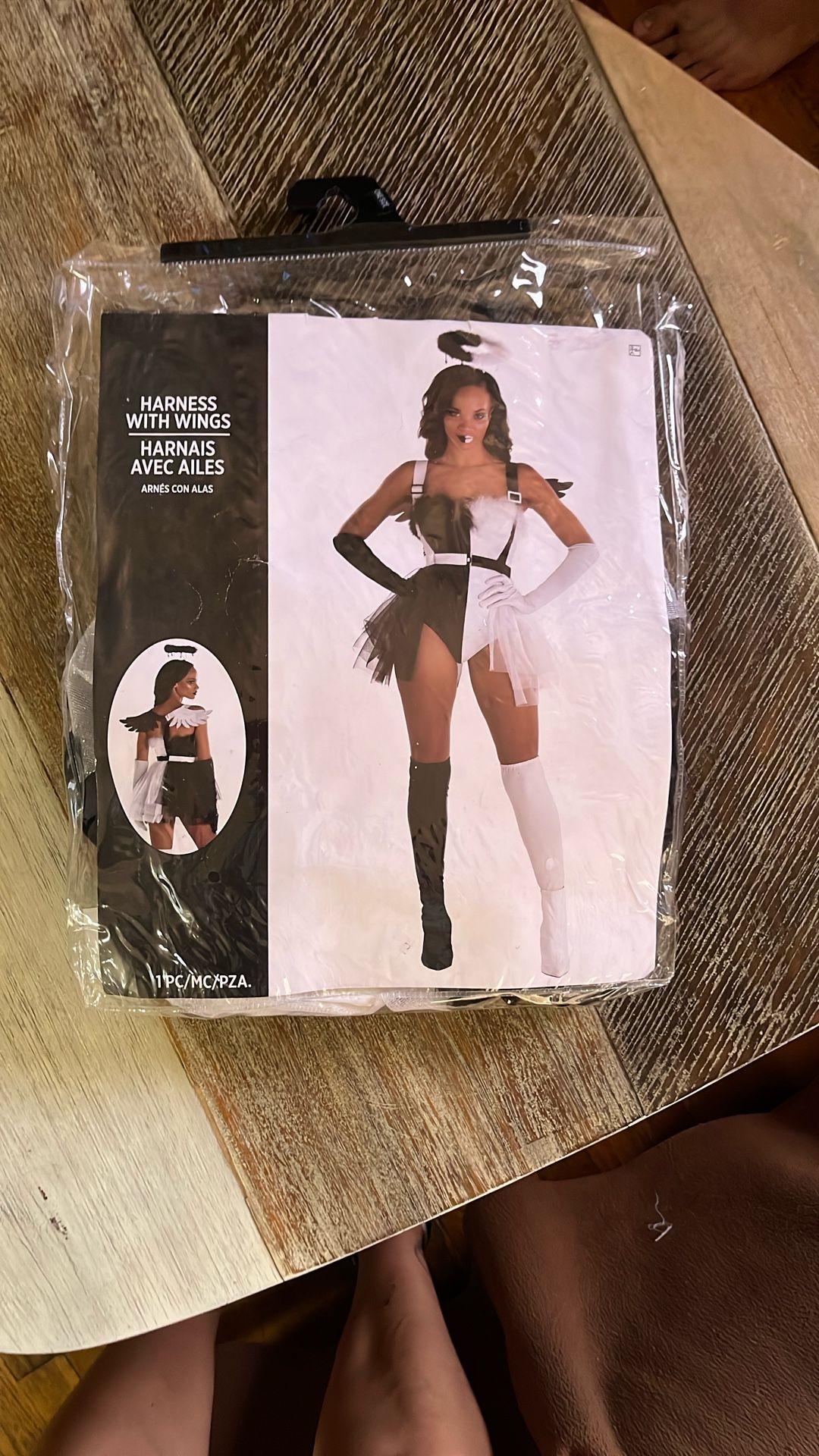 Harness With Wings, Tule Tutu And Halo One Size