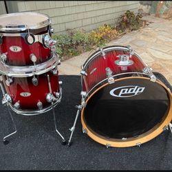 Pdp Lx Maple 3 Pc Drum Set Kit $299!!! 