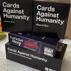 card games, cards against humanity & let’s get deep