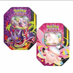 Pokemon Gengar And Clefable Tins