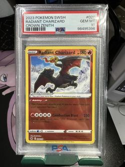 Pokémon TCG Radiant Charizard Crown Zenith 020/159 PSA 10 Gem Mint