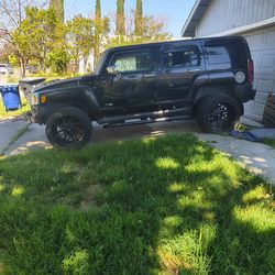2006 Hummer h3 blk on blk