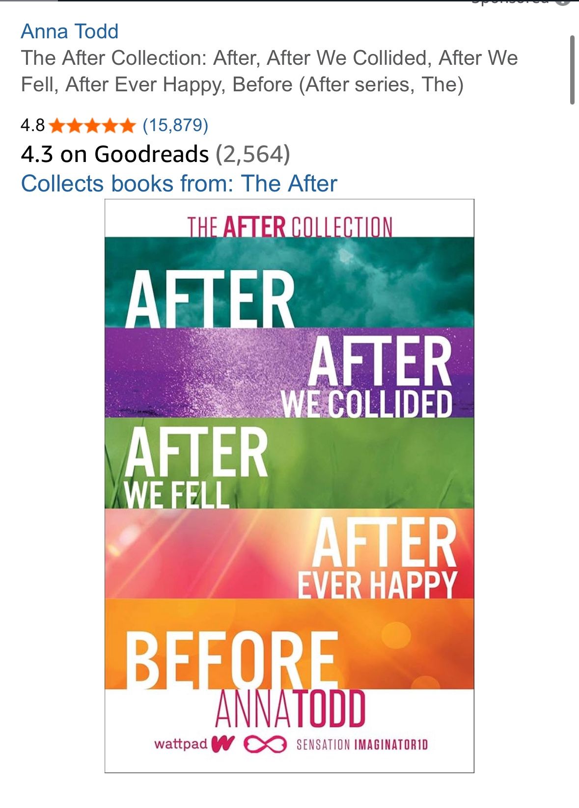 The After Collection: After, After We Collided, After We Fell, After Ever Happy, Before (After series, The)