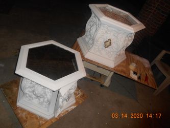 Refurbished End Table Set-Unfinished