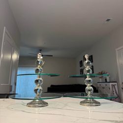 Tiered glass Platter