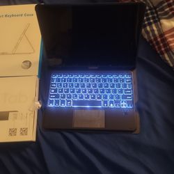 Brand New Galaxy Tab A9+ With Changing Color Smart Keyboard Case. 