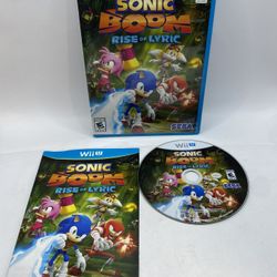 Sonic Boom: Rise of Lyric (Nintendo Wii U, 2014) Complete CIB Tested Authentic