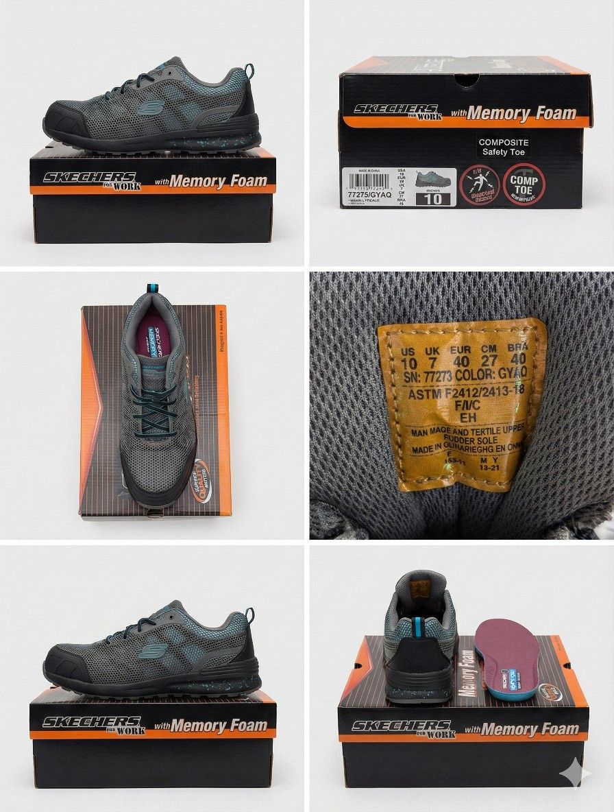 Skechers Work Composite Safety Toe Sneakers - Women's Size 10