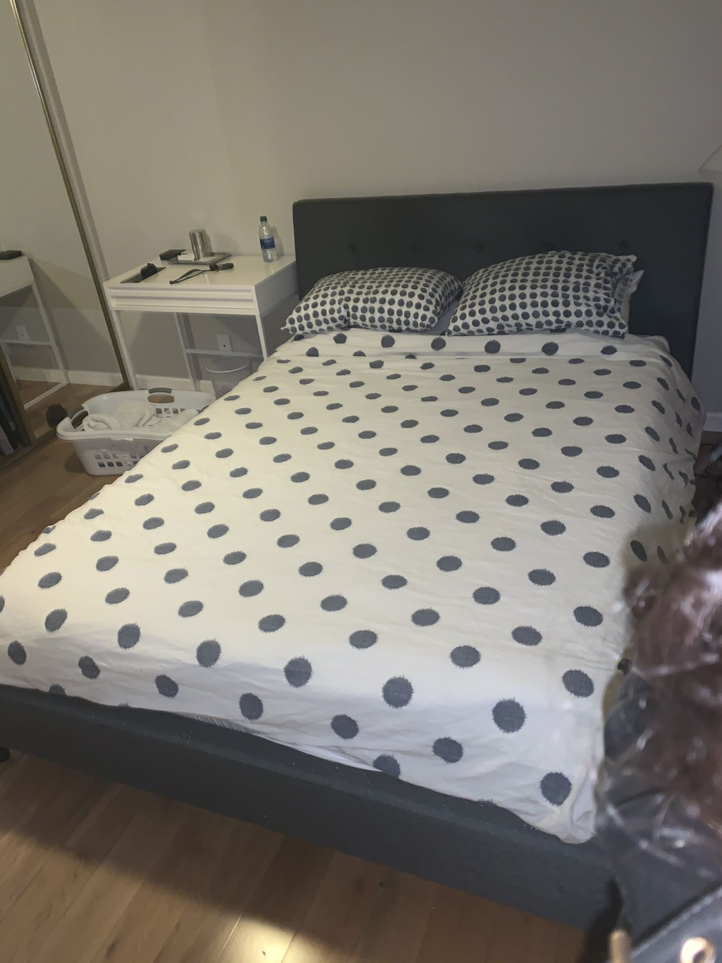 Queen Bed frame and mattress in great shape