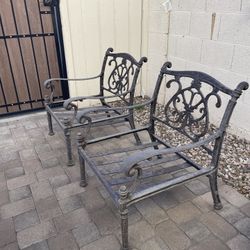 Metal Patio Chairs - 2