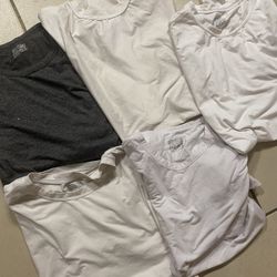 32 DEGREES Cool Heat Lot Of 5 Crew Neck T Shirts Long Sleeve Bundle Medium