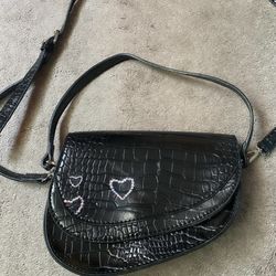 Leather shoulder purse 