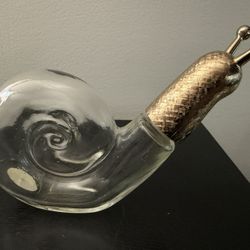 Vintage AVON Bath Treasure Snail Decanter Empty Decorative Bottle