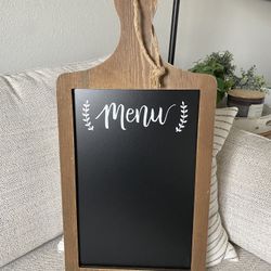 Brand New Menu chalkboard