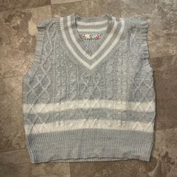 Knit V Neck Sweater Vest