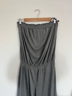 Vintage Mudd One Piece Strapless Grey Stretchy Romper/Jumper