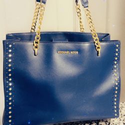 MK Navy Blue / Gold Tone